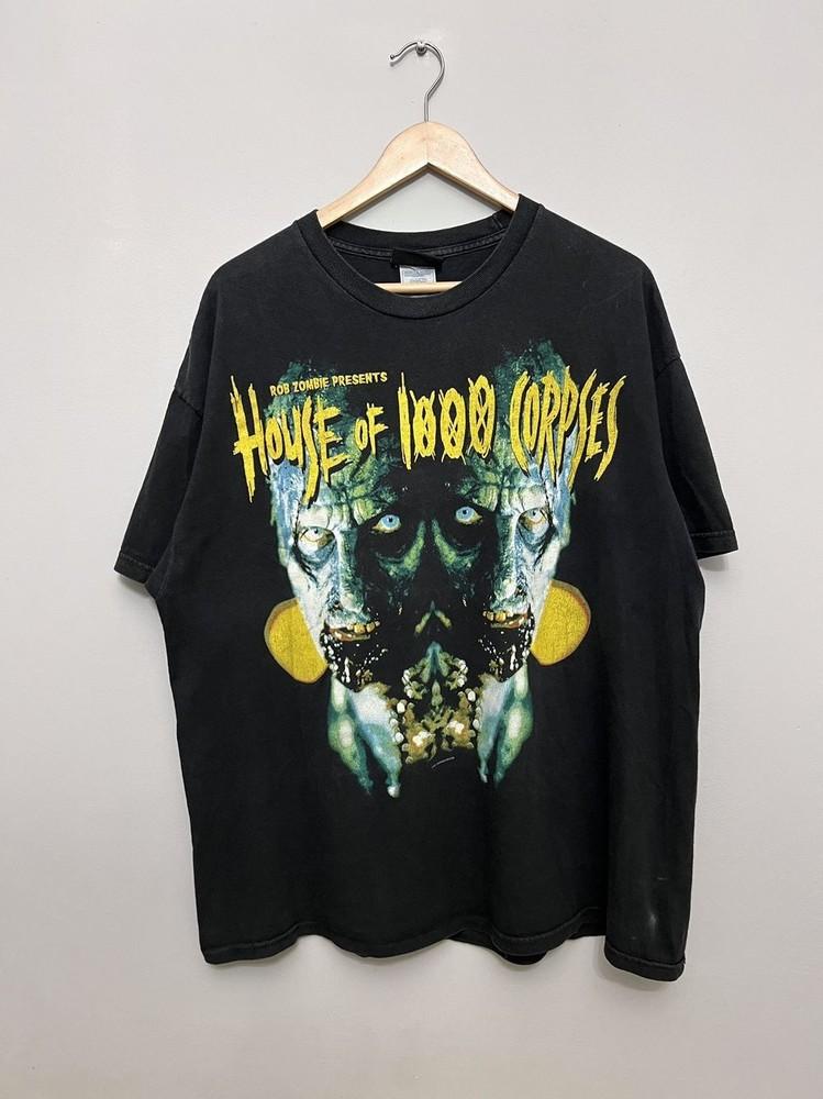 00s Rob Zombie House of 1000 Corpses Horror Black Unisex Tshirt S-5XL KH9587 Unisex T-Shirt S