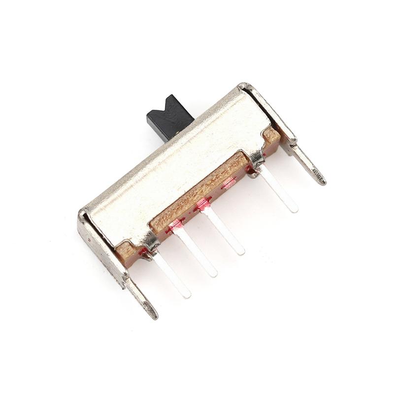 10Pcs Ss13D07Vg2 4 Pins 3 Position 1P3T Toggle Switch Double Vertical Sliding Switch Handle Length 2Mm Bracket