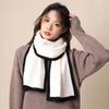 Thicken Knitted Scarfs Wool Plush Neckerchief Shawl Winter Scarf  Women