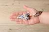 TNG Mini Ocarina 6 Holes Gun Luxury Necklace Single F Key Ocarina Wind Instrument Blue Flower Porcelain [Pendant / / Type]