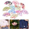 200Pcs Wooden Button Fan Shape Colorful Sewing Decoration Accessories DIY Craft Tool