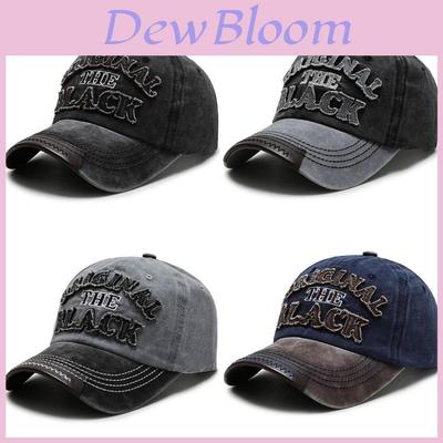 Vintage Denim Baseball Cap With Embroidered Letters For Streetwear And Casual Wear