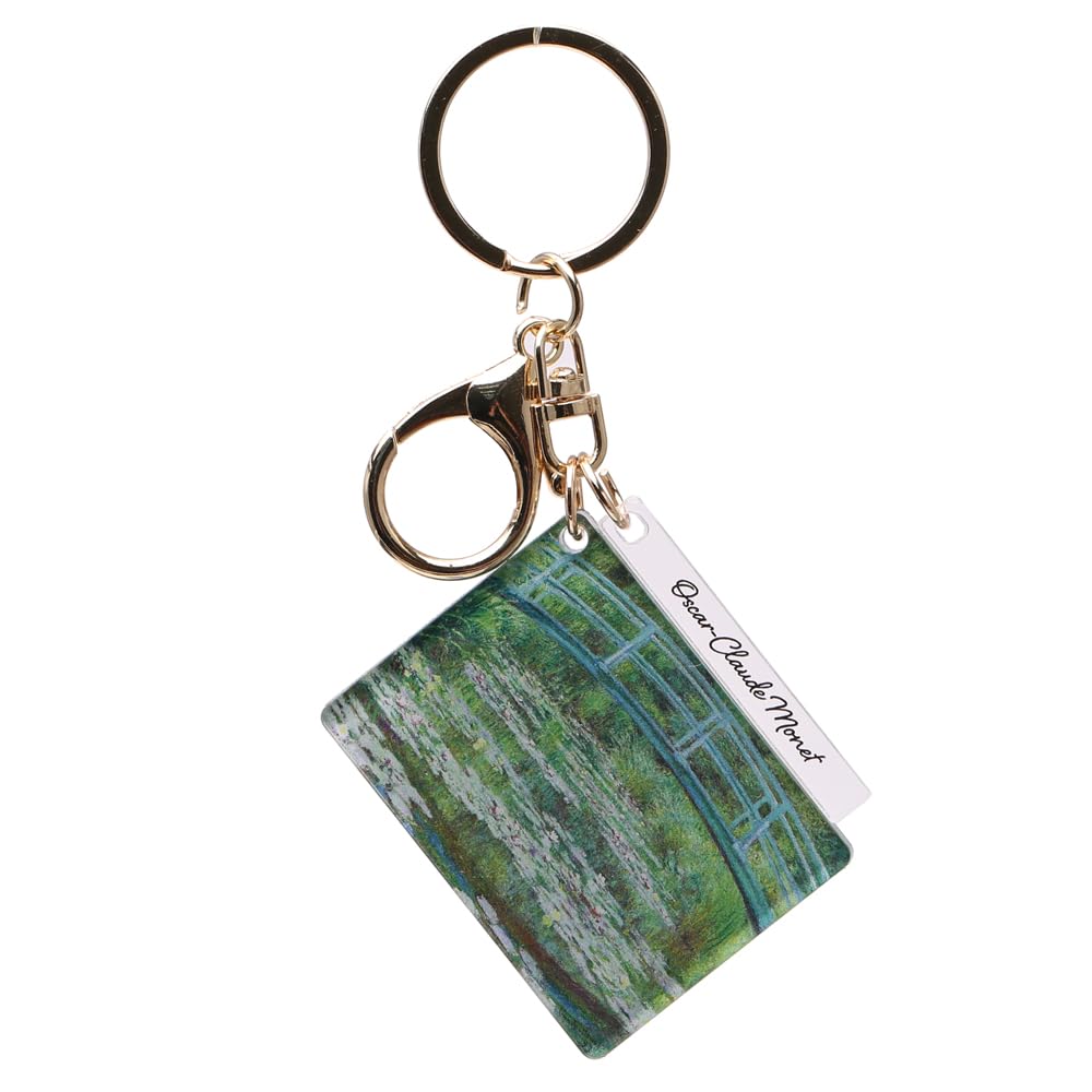 

[ONLYOU] Стильный и милый брелок, подвеска на кольцо для ключей, украшение, подвеска на сумку, простой акриловый зеркальный, живопись, шедевр, иллюстрация: Кувшинки и