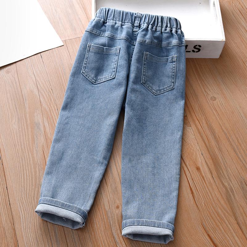Autumn 2026 Girls' Fashion Jeans: Stylish Long Pants for Baby and Children, Casual Spring and Autumn Wear