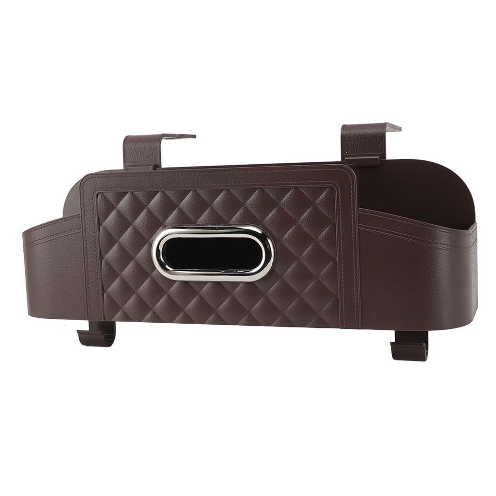 Auto Rücksitz Organizer Kunststoff Multifunktionale Aufbewahrungsbox Kopfstütze Taschentuchbox Abdeckung mit Becher