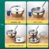 Ningzhao 304 Stainless Steel Oil Pot and Strainer Set