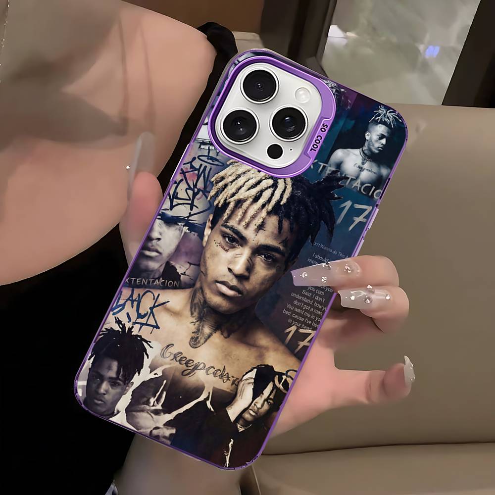 Rapper X-XXXTentacionS Phone Case For IPhone 16 15 14 13 12 11 17 Pro MAX Plus Pro Matte Shockproof Cover