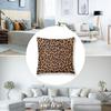 Cheetah Leopard Brown Decorative Throw Pillow Covers 18x18 Inch Farmhouse Cushion Cover Plush Pillow Case for Couch Sofa Bed Outdoor Home Decor
