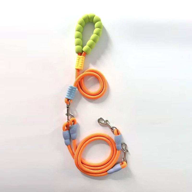 One To Two Pet Traction Rope Dopamine Cloud Foam Outdoor Double Headed Dog Walking Rope P Rope Explosion Proof Punch