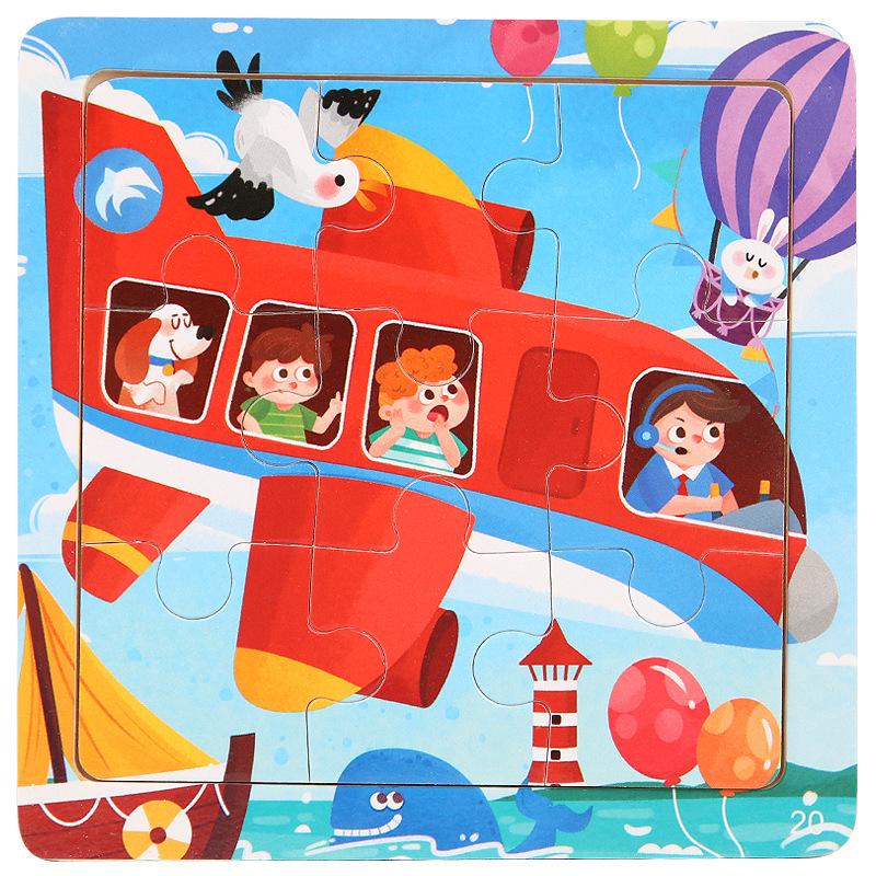 Wooden Educational Jigsaw Puzzle for Kindergarten Children - Fun Hands-On Matching Game