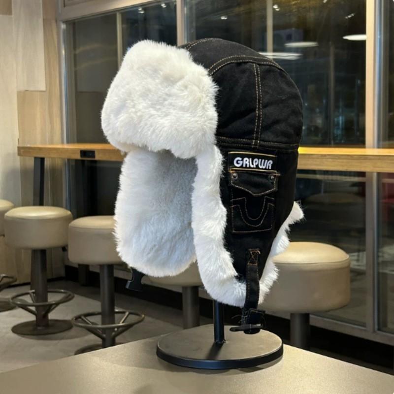 Unisex Winter Warm Fleece Lined Ear Protection Beanie Hat Outdoor Cycling Skiing Cold Weather
