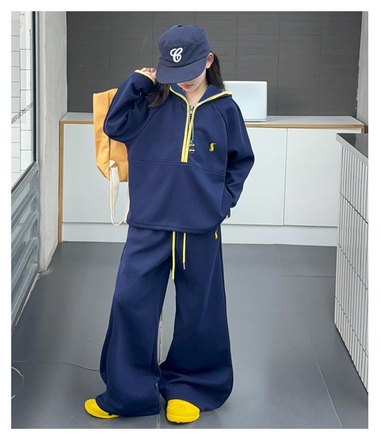 Modisches Sweatshirt- und Hosen-Set für Mädchen - Frühjahr/Herbst 2025 Kollektion