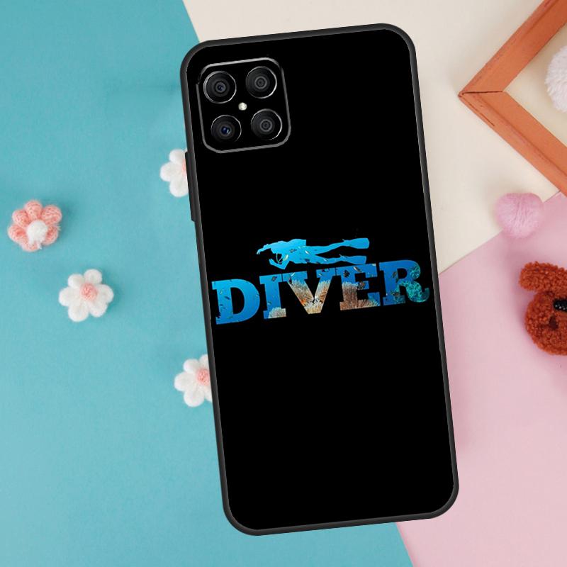 Scuba Diver Diving Case For Honor 200 Pro 50 70 90 Lite X9a X8a X8 X9 X8b X9c X9b Honor Magic 7 5 6 Pro Cover