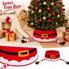 Christmas Tree Skirt with Feet, Christmas Holiday Party Decoration and Gift