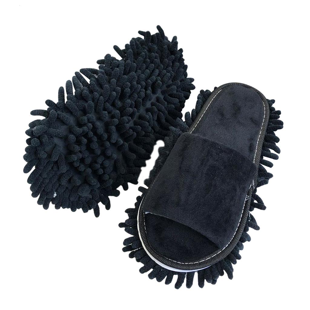 Mop Slippers Floor Cleaning Unisex Microfiber Portable Soft Quiet Cleaning Sandals for Floor Dust Dirt Cleaning Dusting Bedroom
