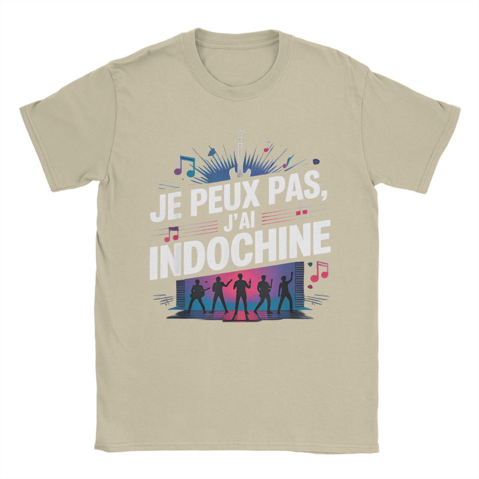 

Новинка Indochine Arena Tour 2025 Футболки для фанатів Чоловічі Бавовняні Футболки з Круглим Комірцем Поп-Рок Футболка з Коротким Рукавом Унікальний Одяг L хакі
