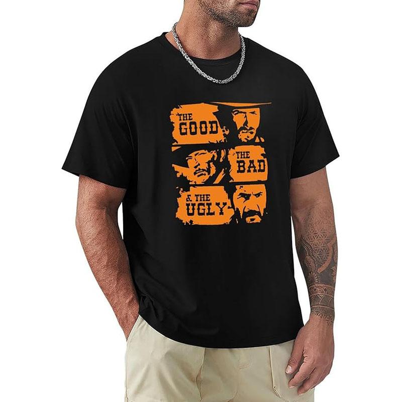 Blondie Vintage Spaghetti Western Cowboy movie The Good The Bad and The Ugly Clint Eastwood graphic t shirts large size tops S