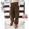 Girls' Winter 2025 Stylish Fleece Sweatpants: Cozy, Thick, One-Piece Casual Pants for Big Kids