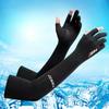 Sunscreen Ice Silk Sleeve Men and Women's Spring and Summer Gloves UV Arm Protection Ice Sleeves Driving Thin Two Finger Sleeve