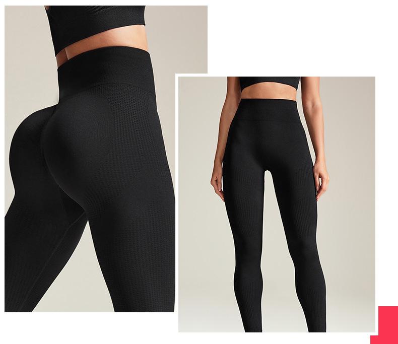 Seamless High-Waisted Yoga Leggings: Hip-Lifting, Slimming, Nude-Feel Fitness Tights