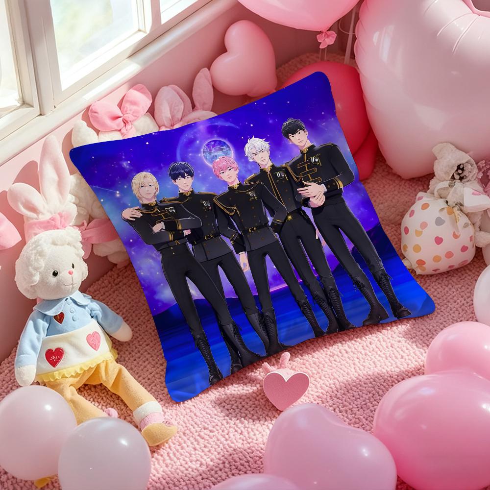 Kpop P-PLAVE Cushion Cover Pattern Printed Pillowcase for Living Room Sofa Cushion Cover & Bedroom Decor