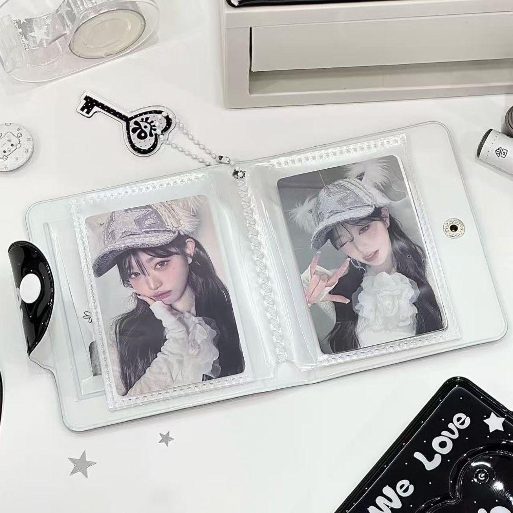 Wysokiej Jakości Czarny Uchwyt na Zdjęcia PVC Cortis 32 Kieszenie Album na Zdjęcia Segregator na Karty ze Zdjęciami