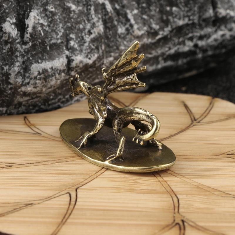 Alama Masivă warcraft Pterosaur Dragon Statuetă Mică Ornament de Birou Figurine Retro Decor pentru Casă