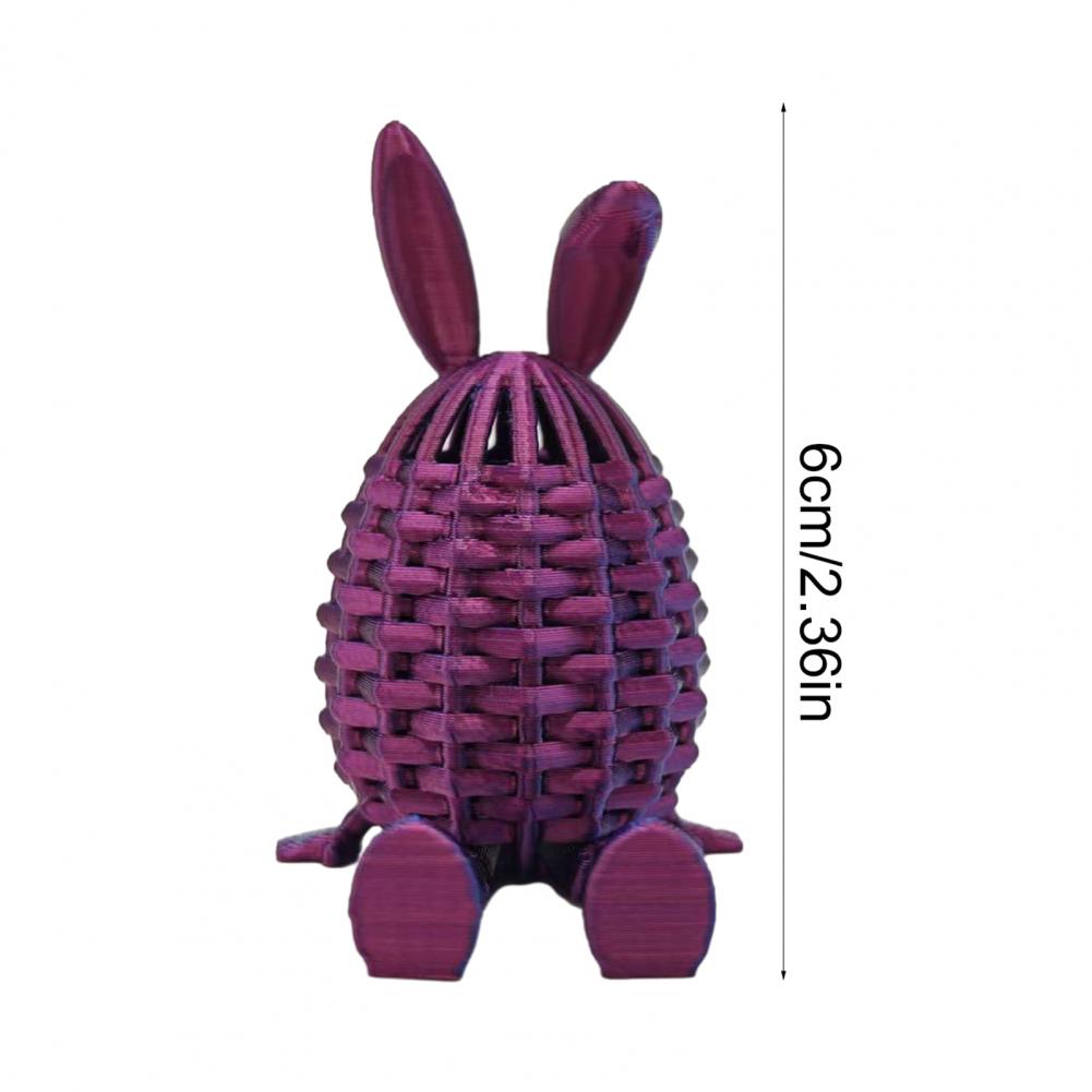 Easter Egg Decorations 3d Printed Easter Eggs Flexible Articulated Bunny Decor Easter Basket Stuffers Party Supplies Easters Gif