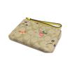 Coach Corner Zip 16 Monogram Fun Print Butterfly Fruit Flower PVC Clutch Small Women Clutch Bright-Khaki Vintage-Yellow C8722-IMTVE