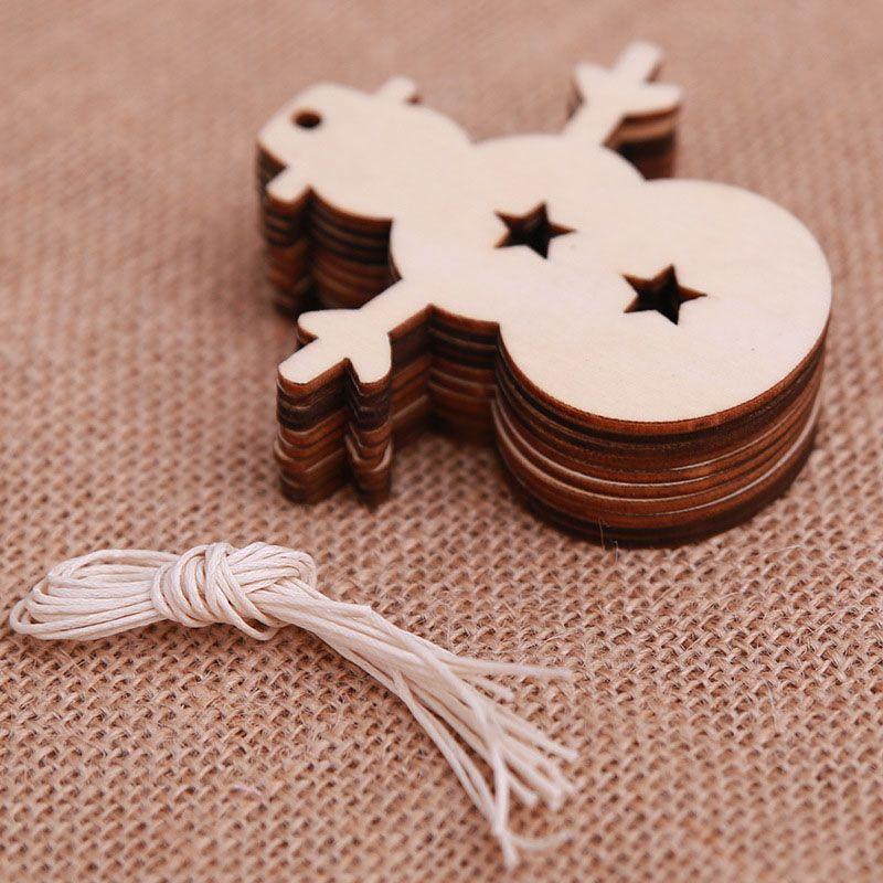 Elegant Christmas Wood Chip Ornaments For Charming Tree And Home Decoration