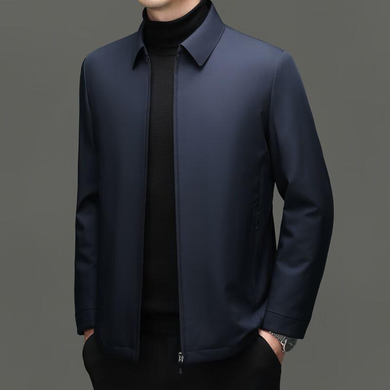 Firstview Men's Lapel Lamb Wool Lined Cotton Jacket FV25D1677