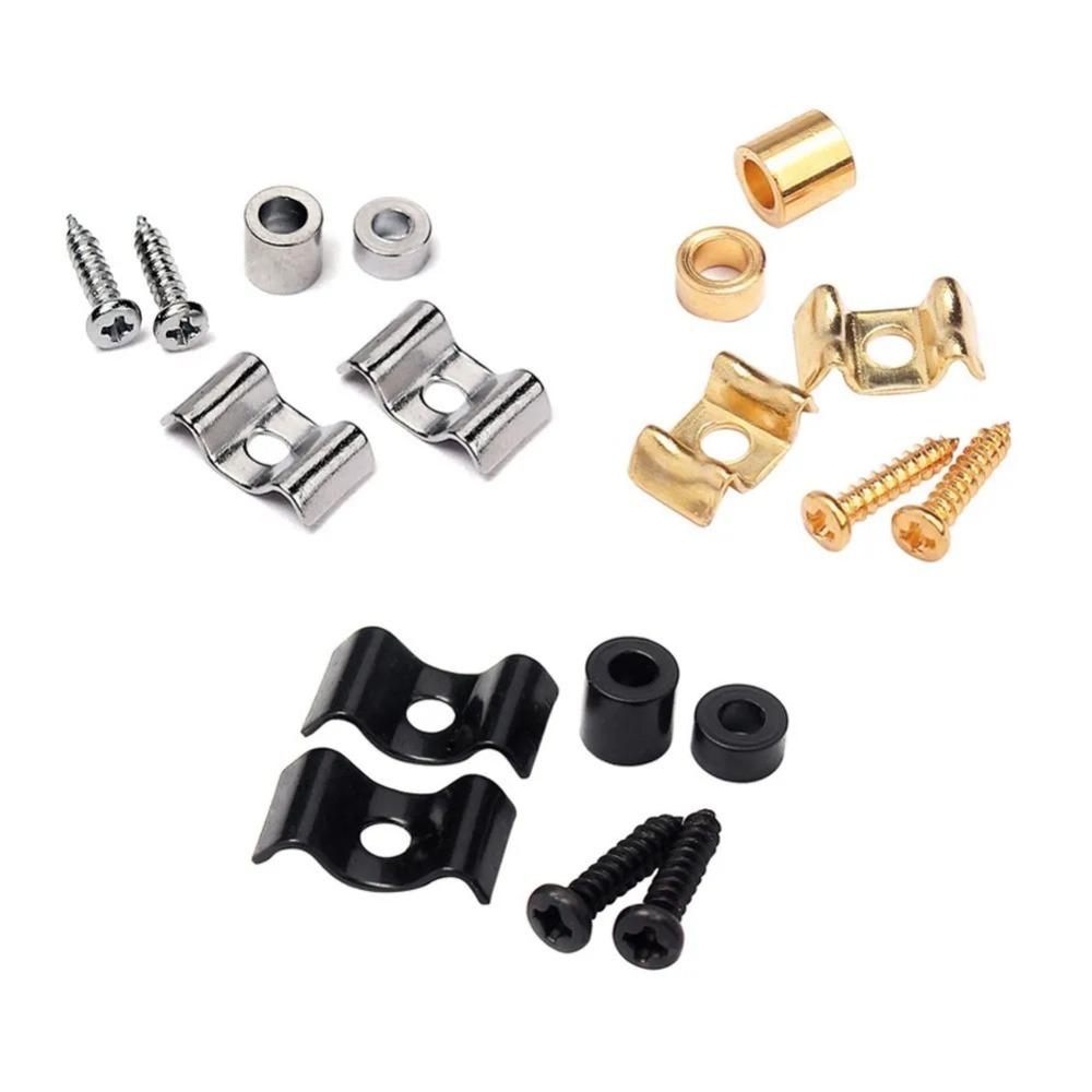 1 Pair Of String Trees/Retainers Electric Guitar Gold/Black/Chrome With Screw String Guides For Fender ST SQ Series