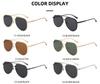 High-End Men's Retro Double Bridge Aviator Sunglasses - Fashionable Metal Goggles for Sun Protection