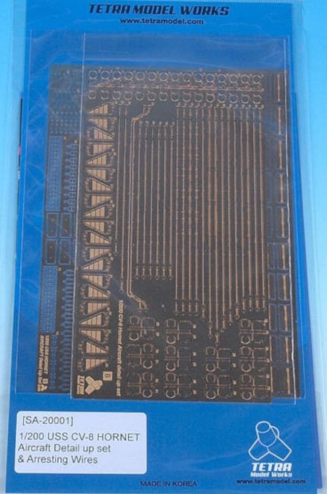 

Tetra Model SA Series US Aircraft Carrier Hornet Arresting for Aircraft Plastic Model Parts SA2001 1/200 Wire, Carrier-Based (ME)