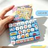 26-keys Fidget Keyboard Keychain Mechanical Keyboard Fidget Toy Portable Decompression Button Stress Relief Toy Backpack Pendant