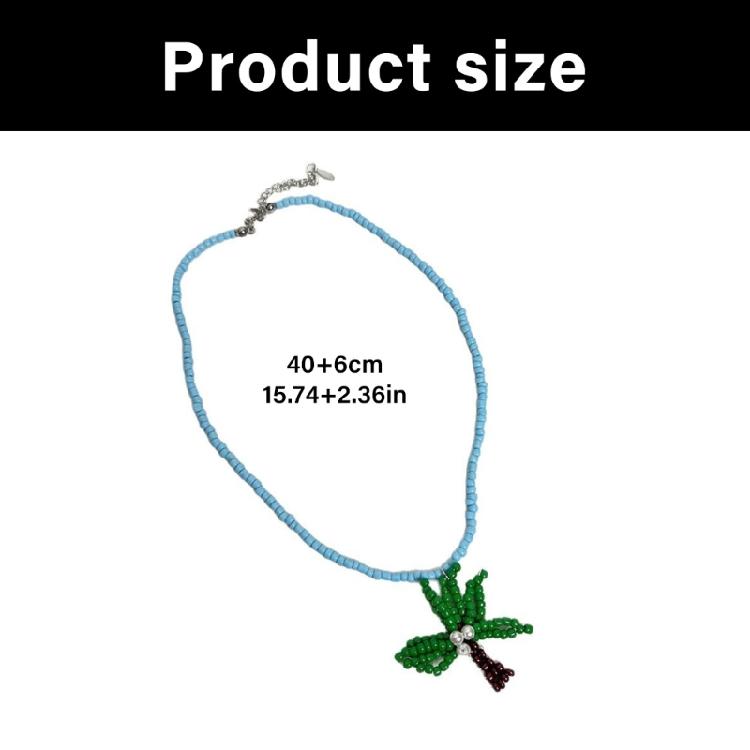 Bohemian Coconut Tree Shell Necklace Adjustable Layer Chain Acrylic Alloy Jewelry for Women Casual Beach Vacation Wear