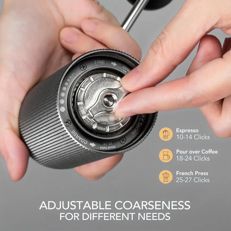 Hot Sale Chestnut C2 Upgrade Portable Coffee Grinder Hand Manual Grinder Grind Machine Mill With Double Bearing Positioning
