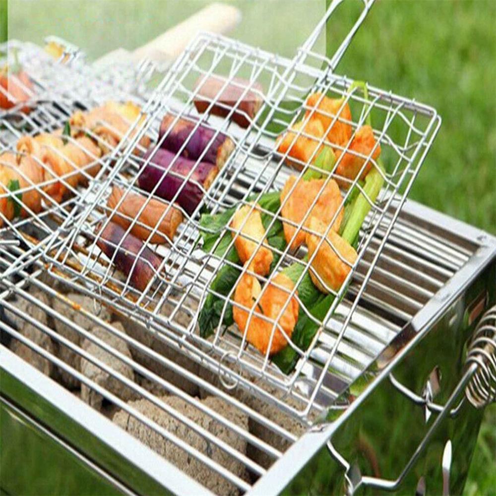 Non-Stick Grilling Basket Grill Mesh Mat Meat Vegetable Steak Picnic Party Barbecue Tool Heat Resistant Grill Sheet Liner