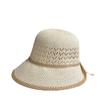 New casual face-covering fisherman hat for women, summer sun hat, versatile for outings, sun protection straw hat, thin and trendy