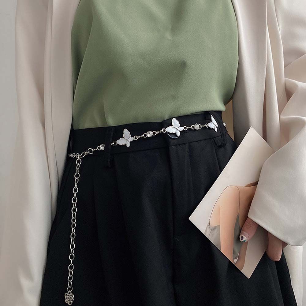 

Chain Rhinestone Clothes Decoration Women Waist Chain Metal Belts Bikini Waist Link Belly Chain