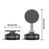 2025 New Adjustable & Foldable Magnetic Car Phone Holder N52 Strong Magnet 360° Rotatable Vacuum Suction Cup Mount for Dashboard
