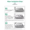 Front Rear Silicone Coating Wipers for Jeep Renegade 2015 - 2026 Car Wiper Windshield Windscreen Blades Accessories 2025 2024
