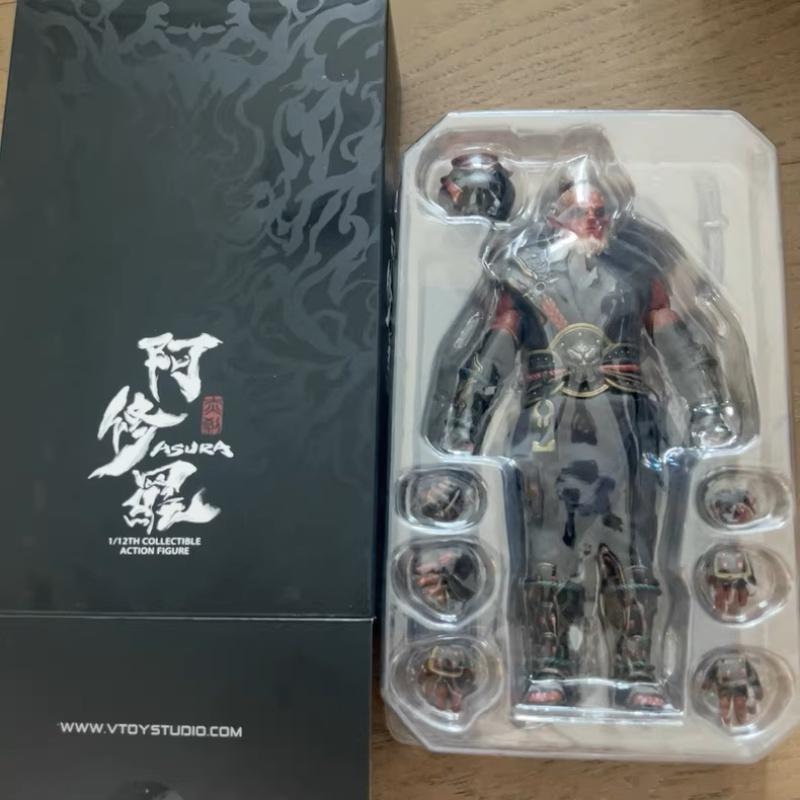 

Vtoys Asura Action Figure VSd006 Cloth Gown Original Collection Soldier PVC Model Bamboo Hat Full Set Toy Limited Version Gift