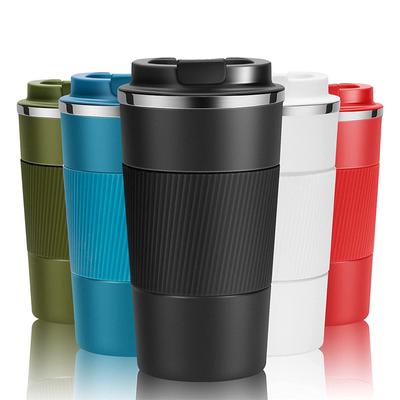 Jolie Tasse à Café de Voyage 380ML/510ML Mug Thermique en Acier Inoxydable Gobelet de Voiture Anti-fuite Thermos Bouteilles Isolées Portables