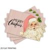 4pcs/6pcs Christmas Table Mats, Vintage Pink Santa Placemat, Kitchen Dining Decoration, Suitable for Holiday Party, Banquet, Home Kitchen, Dining Room