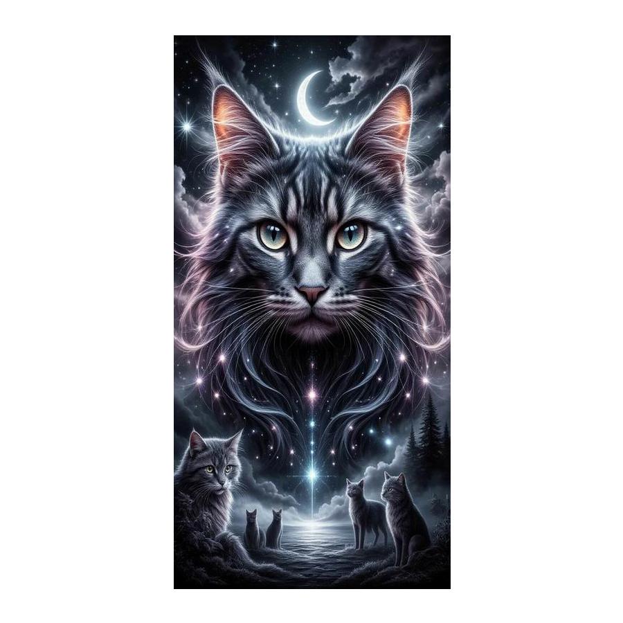 Black Cat Large Size Diamond Painting New Collection Animals Diy Full Square Round Drill Rhinestone Embroidery Mosaic Cross Stitch Kits