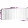 824848 vidaXL Wall-mounted Headboard 159.5x3x60 Cm Solid Pine Wood