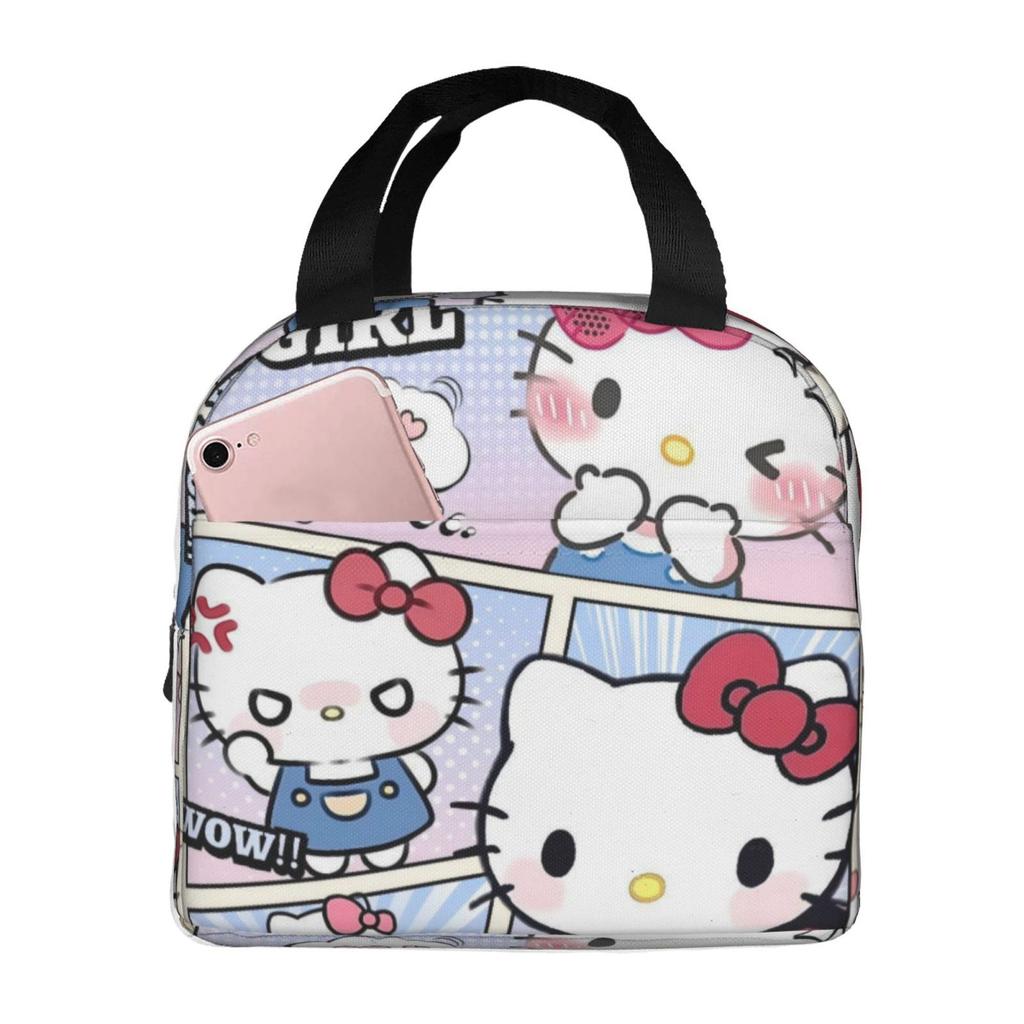 Cartoon Animation Picnic Bag, Primary And Secondary School Students Lunch Bag, Convenient And Large-Capacity Thermal Insulation Bag
