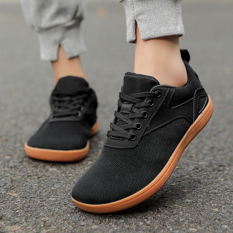 Men Barefoot Casual Flats Wide Palm Women Red Driving Shoes Wide Head Black Walking Shoes Yoga Fitness Shoes Plus Size