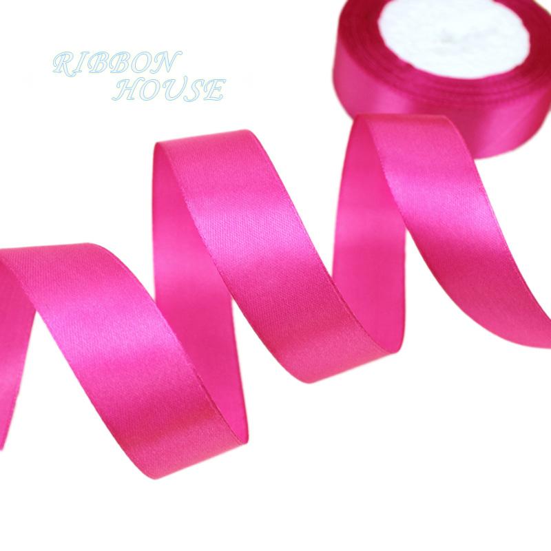 

(25 yards/roll) 1 (25mm) Single Face Satin Ribbon Webbing Decoration Gift Christmas Ribbons